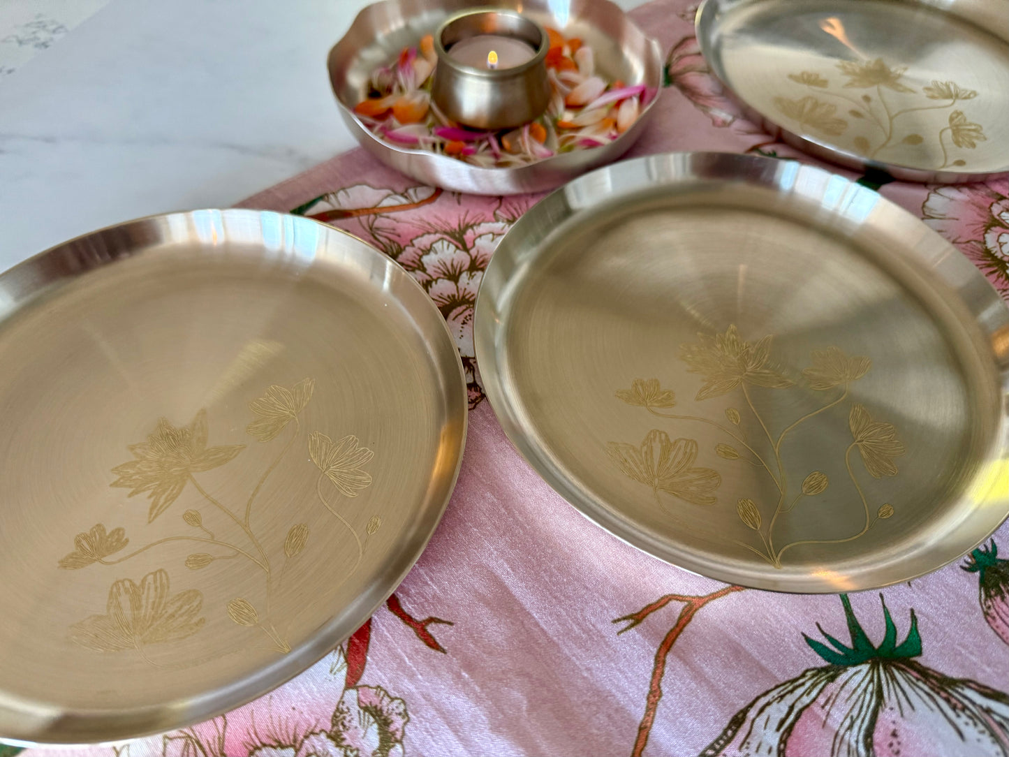 Pure Bronze Appetizer Plates