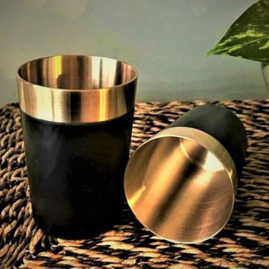 Vintage Inspired Bronze Cup Set