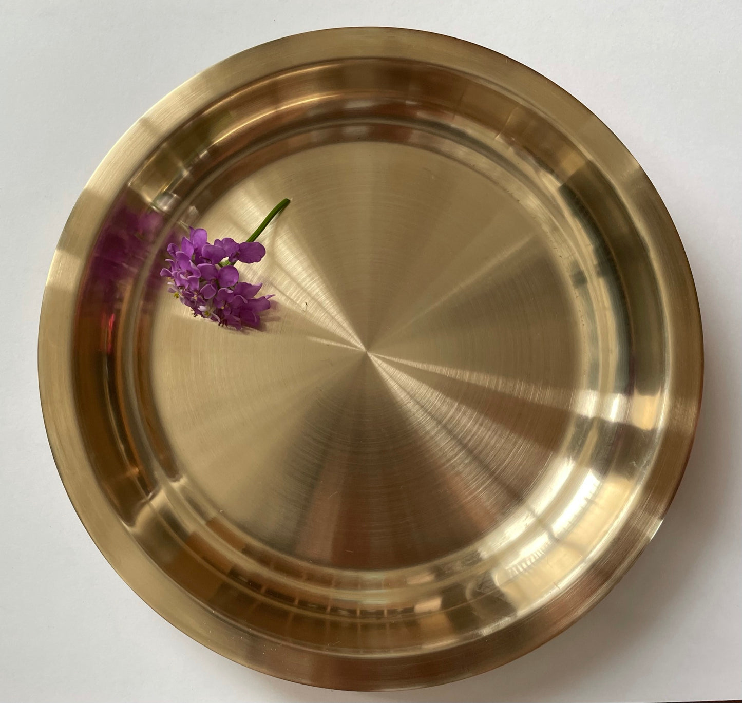 Pure Kansa Small Pooja Set - Matt Finish