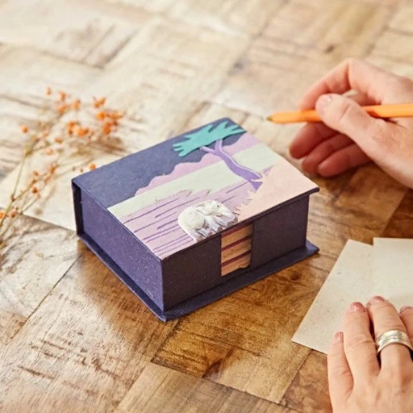 Handmade Colourful Elephant Dung Paper Note Holder