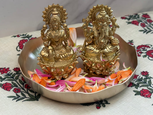Pure Brass Lakshmi Ganesh Set